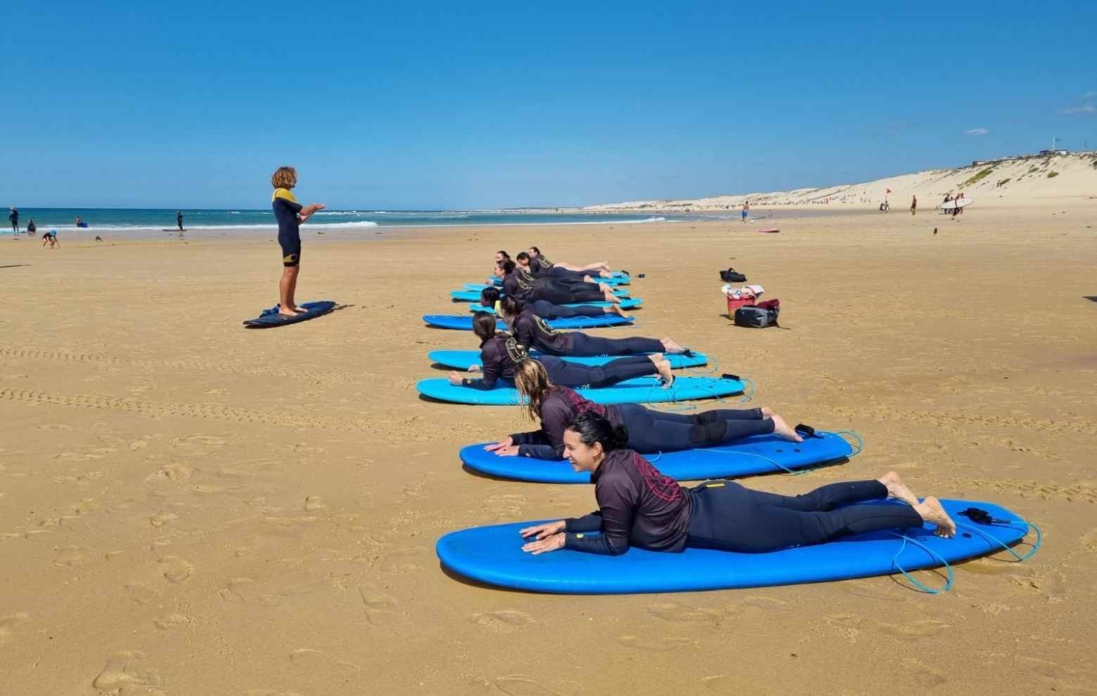 Yoga et Surf dans les Landes Accueil - Agence de voyage Namastrip